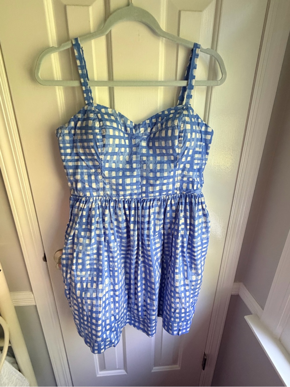 Lily Pulitzer Blue and White Gingham Sundress